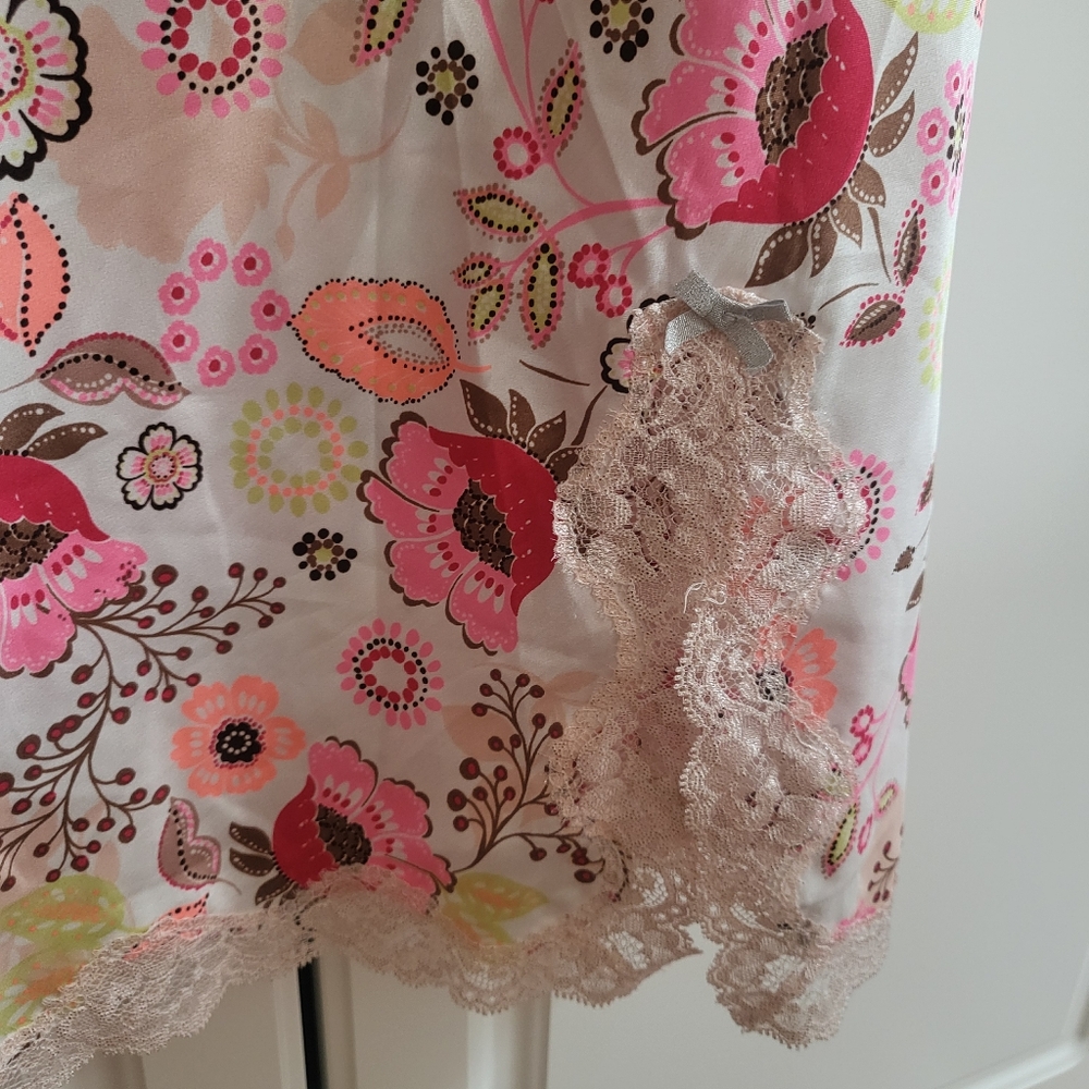 Victoria's Secret Floral Lace Slip Nightdress Size L - Picture 4 of 5
